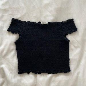 Off the shoulder crop top